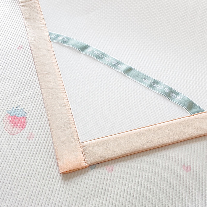 91家纺网 家纺一手货源 找家纺 宜派家纺 2026新款夏季花卉冰丝凉席床笠凉感值过0.21单件夏天冰豆豆A类可机洗学生宿舍空调软席 草莓甜心-床席