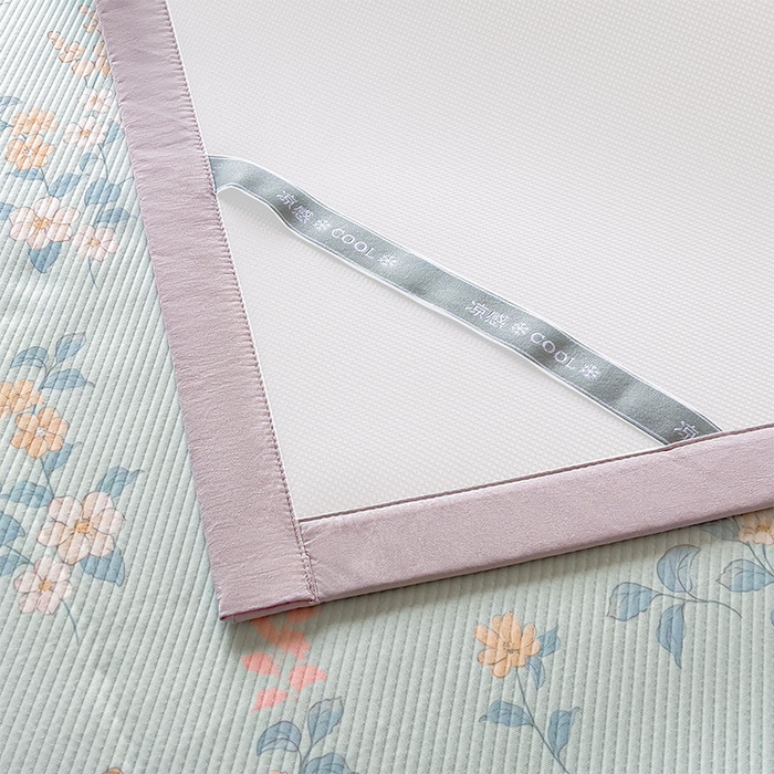 91家纺网 家纺一手货源 找家纺 宜派家纺 2026新款夏季花卉冰丝凉席床笠凉感值过0.21单件夏天冰豆豆A类可机洗学生宿舍空调软席 丛林小兔-床席