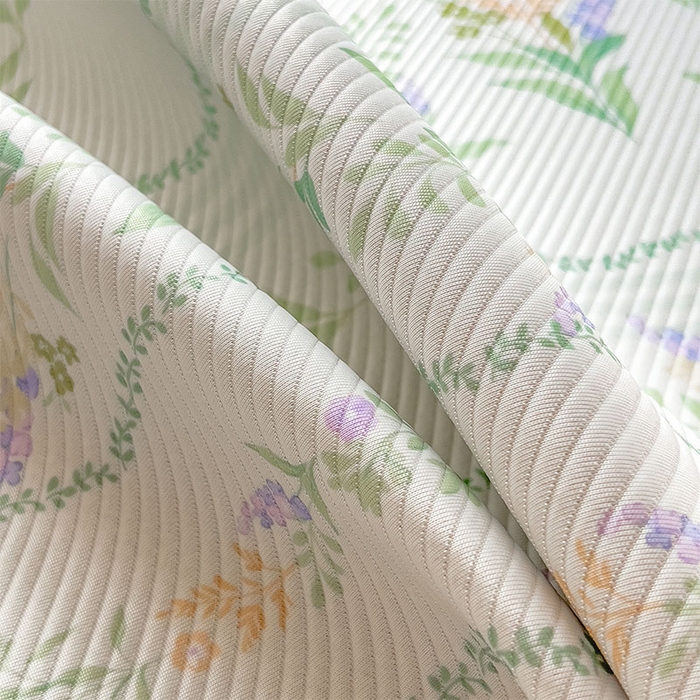 91家纺网 家纺一手货源 找家纺 宜派家纺 2026新款夏季花卉冰丝凉席床笠凉感值过0.21单件夏天冰豆豆A类可机洗学生宿舍空调软席 洛克庄园-床席