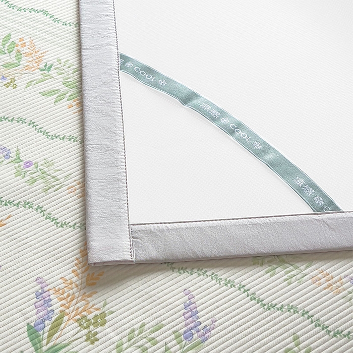 91家纺网 家纺一手货源 找家纺 宜派家纺 2026新款夏季花卉冰丝凉席床笠凉感值过0.21单件夏天冰豆豆A类可机洗学生宿舍空调软席 洛克庄园-床席