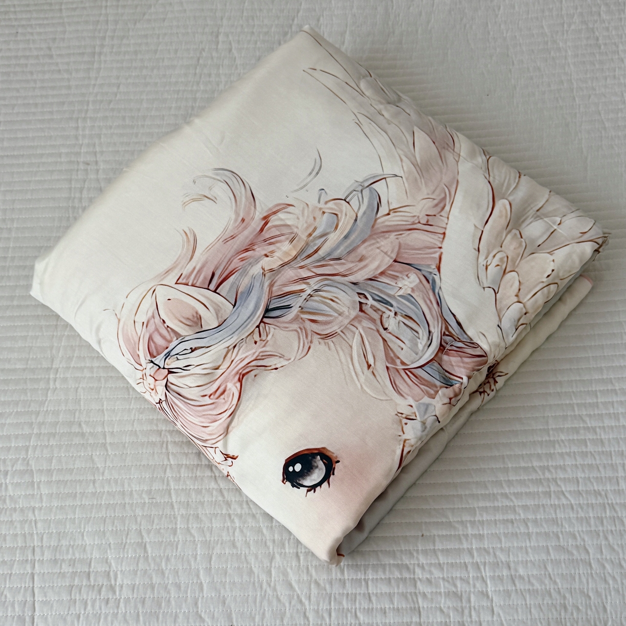 91家纺网 家纺一手货源 找家纺 （总）萌宝家纺 2026新款60S兰精天丝儿童夏被幼儿园大豆夏凉被三件套