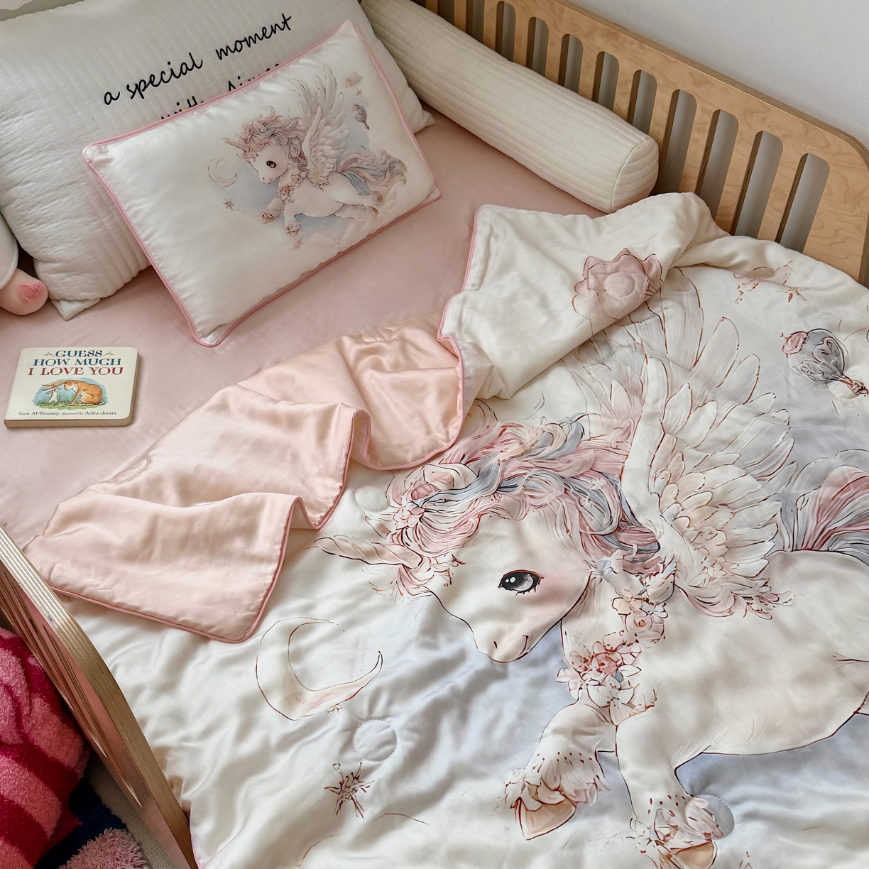 91家纺网 家纺一手货源 找家纺 （总）萌宝家纺 2026新款60S兰精天丝儿童夏被幼儿园大豆夏凉被三件套