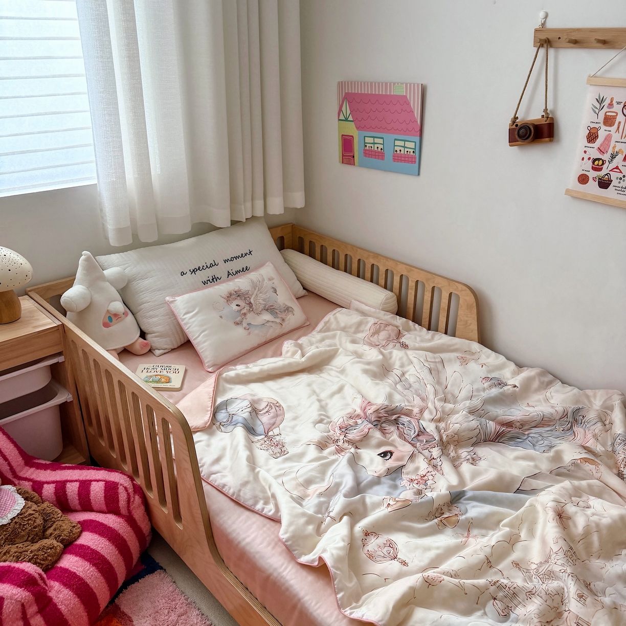 91家纺网 家纺一手货源 找家纺 （总）萌宝家纺 2026新款60S兰精天丝儿童夏被幼儿园大豆夏凉被三件套