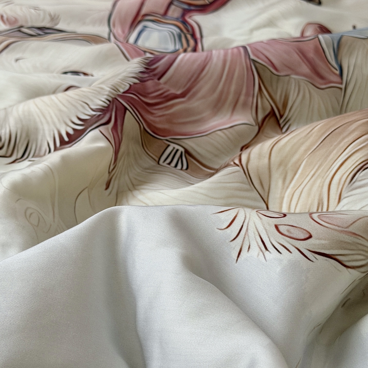 91家纺网 家纺一手货源 找家纺 萌宝家纺 2026新款60S兰精天丝儿童夏被幼儿园大豆夏凉被三件套 飞机小熊