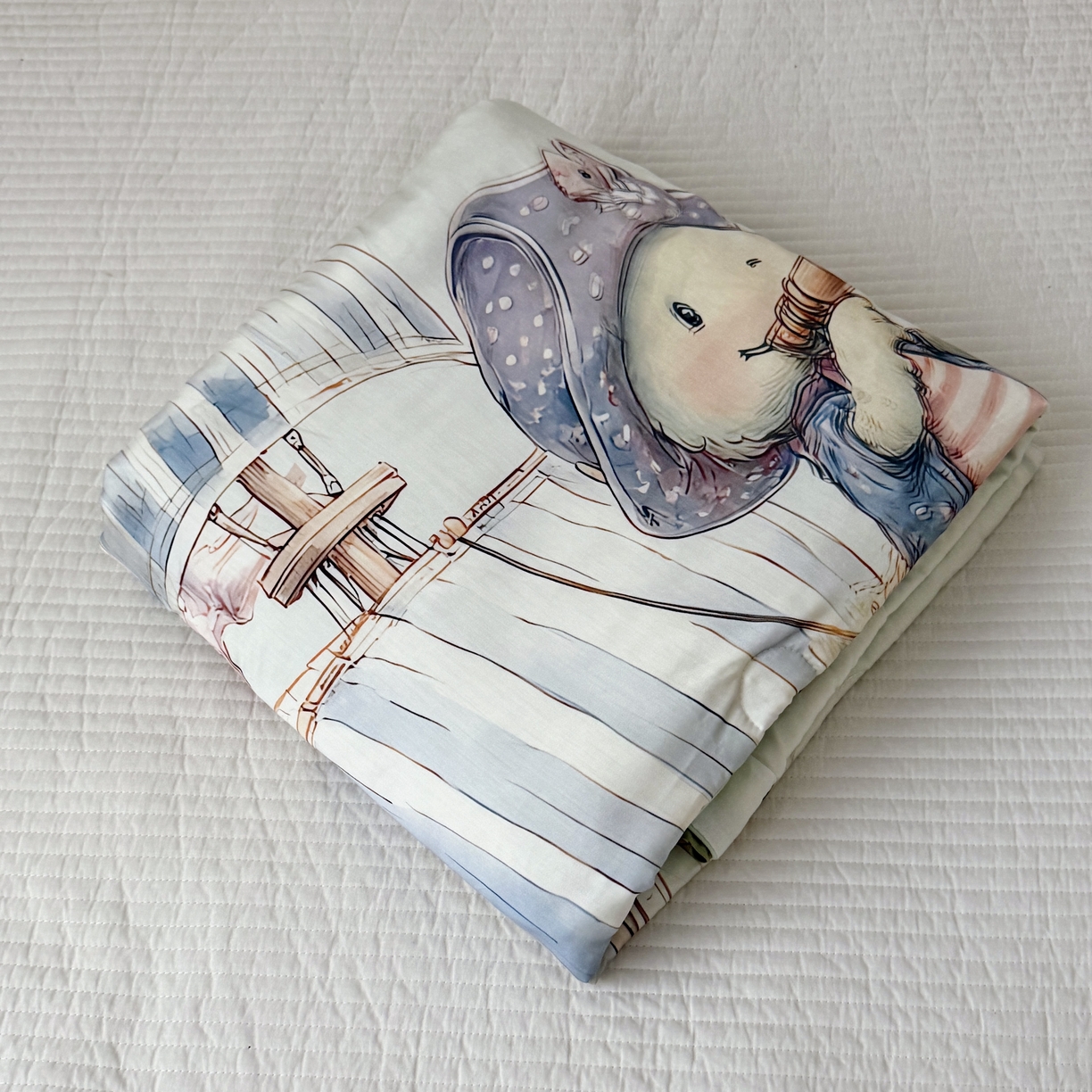 91家纺网 家纺一手货源 找家纺 萌宝家纺 2026新款60S兰精天丝儿童夏被幼儿园大豆夏凉被三件套 海盗恐龙