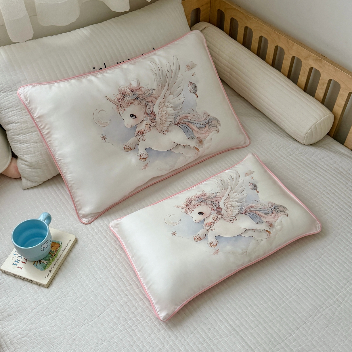 91家纺网 家纺一手货源 找家纺 （总）萌宝家纺 2026新款60S兰精天丝儿童枕套幼儿园枕头