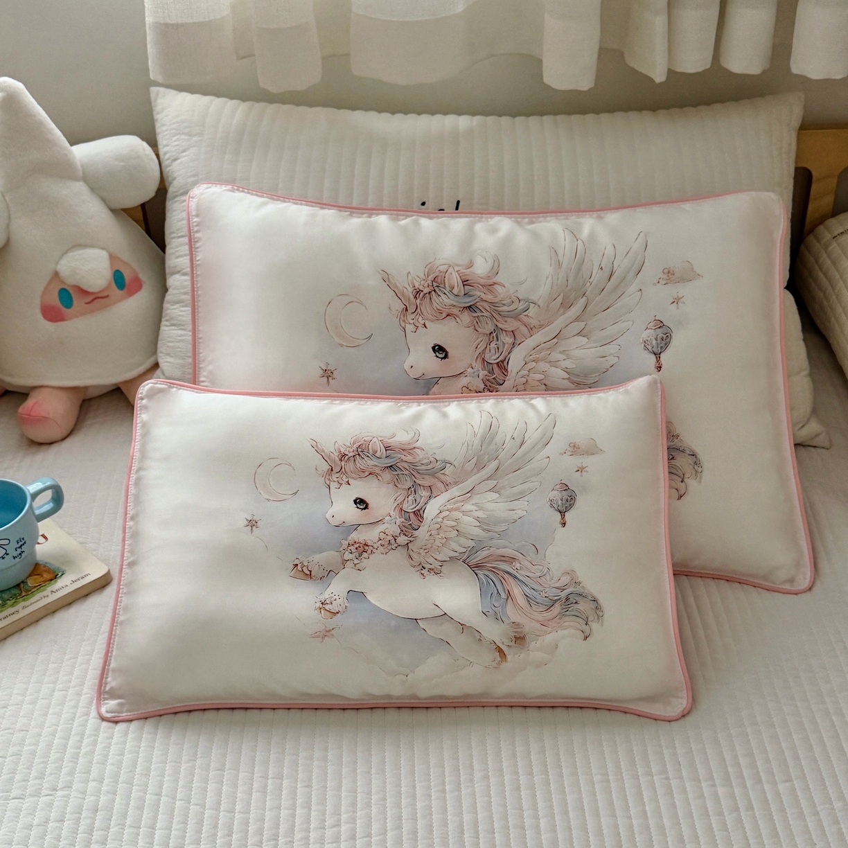 91家纺网 家纺一手货源 找家纺 （总）萌宝家纺 2026新款60S兰精天丝儿童枕套幼儿园枕头