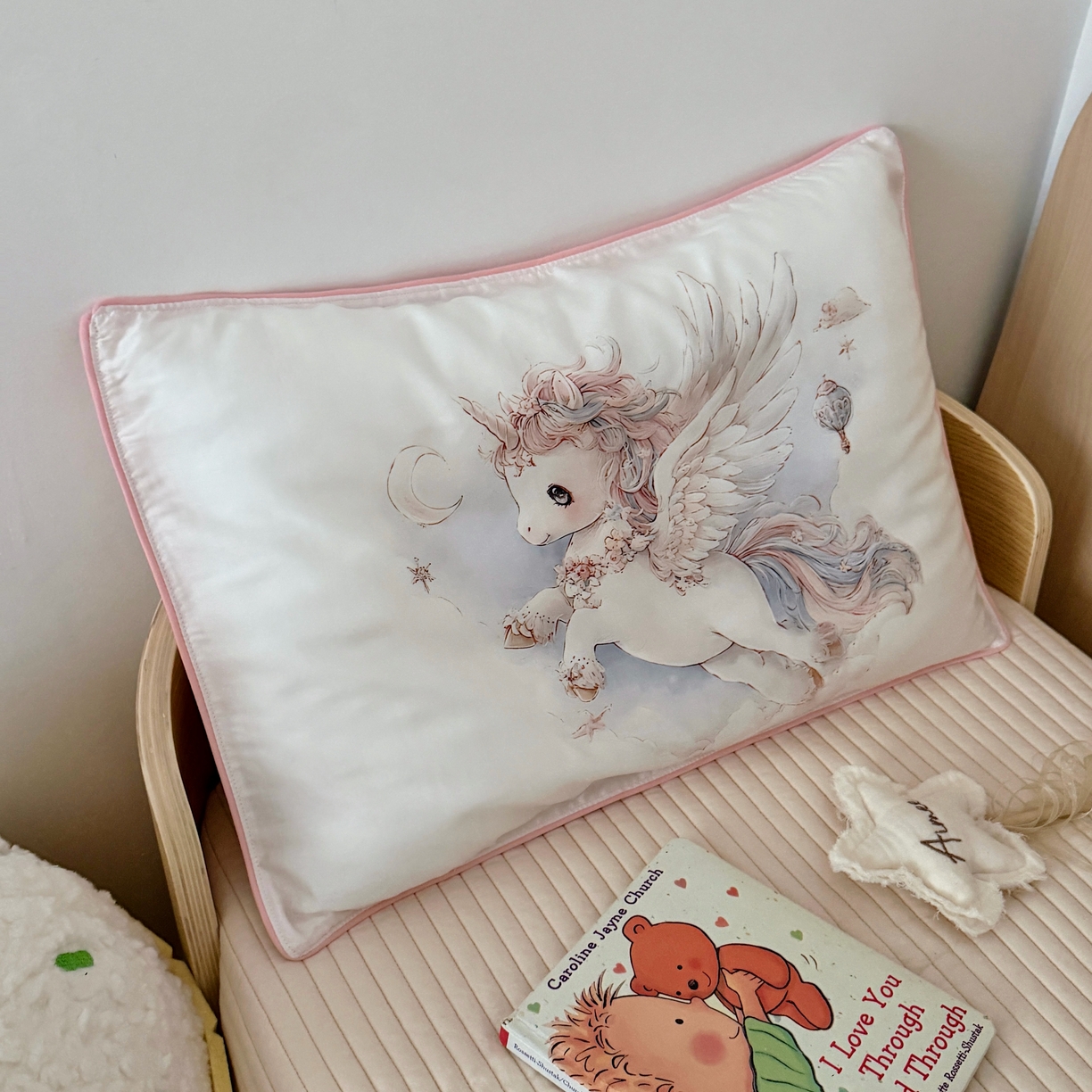 91家纺网 家纺一手货源 找家纺 （总）萌宝家纺 2026新款60S兰精天丝儿童枕套幼儿园枕头