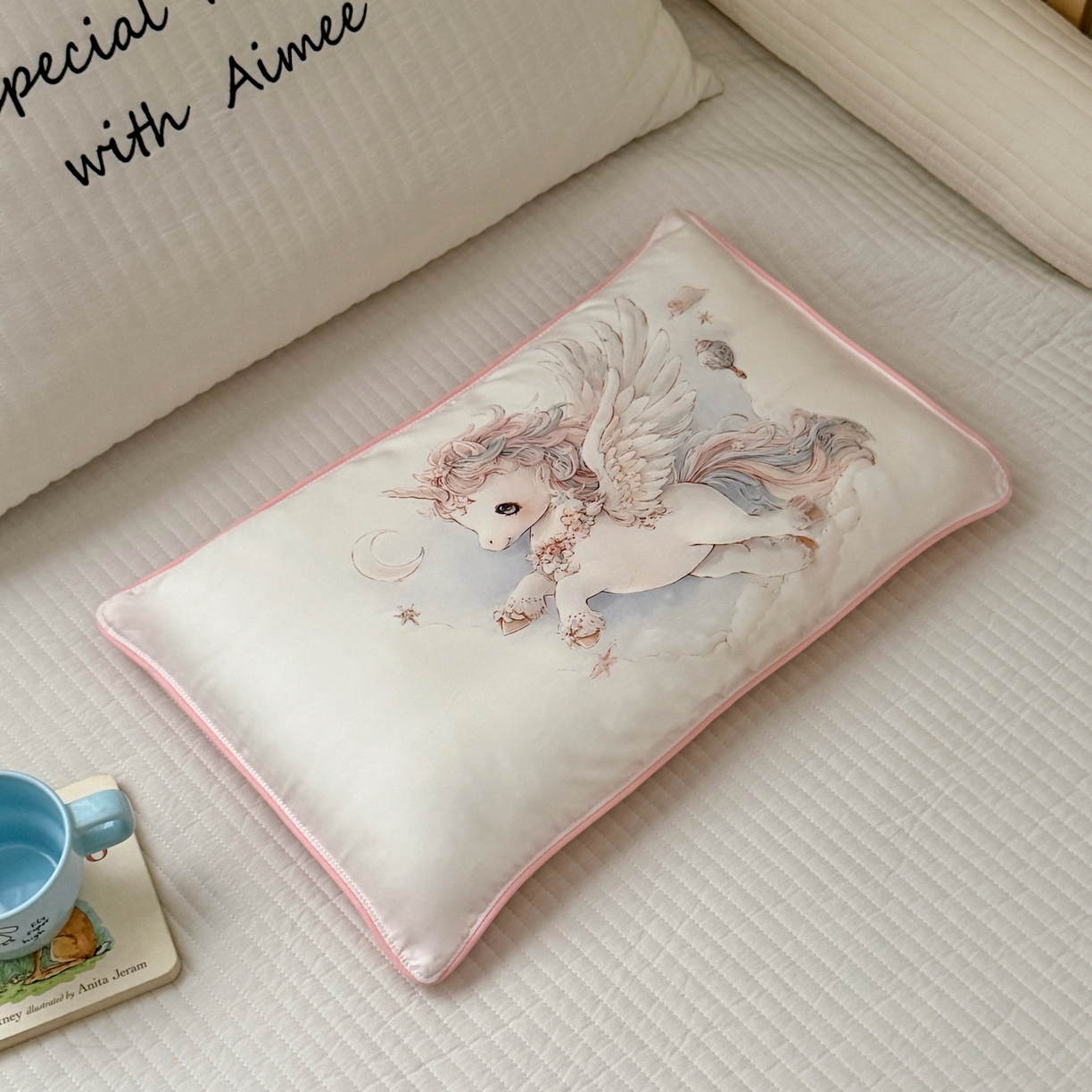 91家纺网 家纺一手货源 找家纺 （总）萌宝家纺 2026新款60S兰精天丝儿童枕套幼儿园枕头