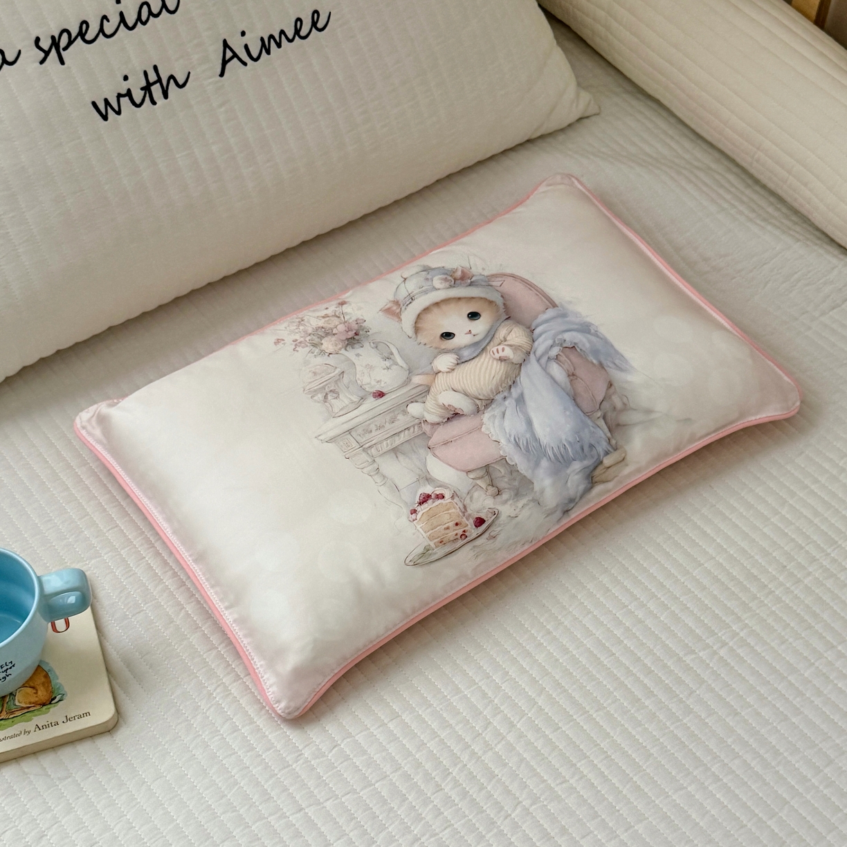 91家纺网 家纺一手货源 找家纺 萌宝家纺 2026新款60S兰精天丝儿童枕套幼儿园枕头 海盗恐龙