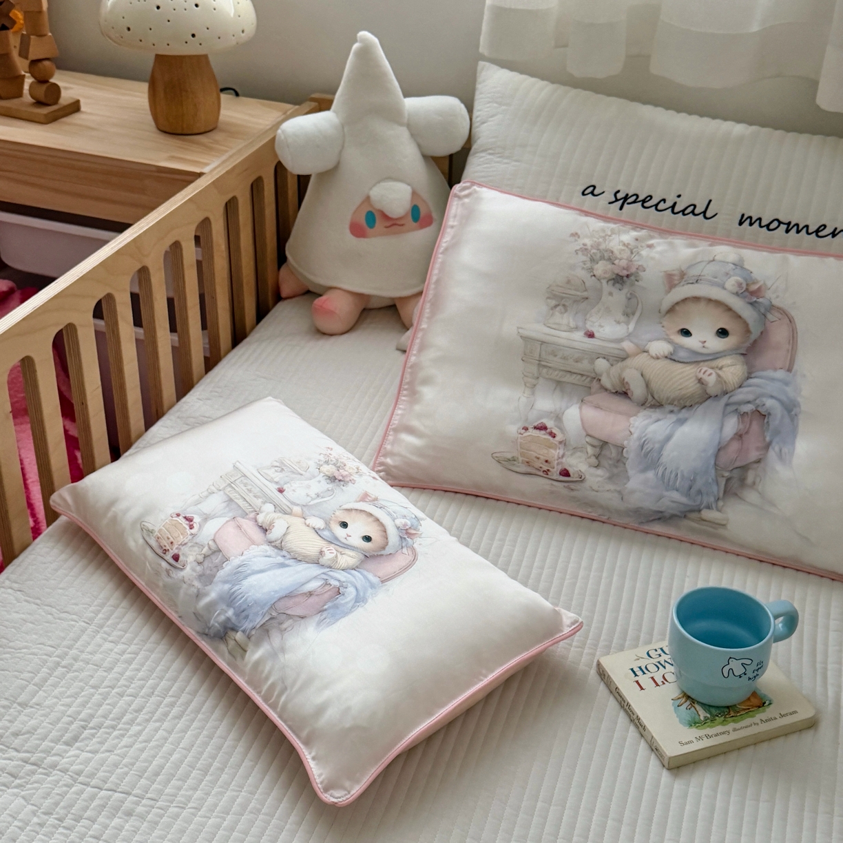 91家纺网 家纺一手货源 找家纺 萌宝家纺 2026新款60S兰精天丝儿童枕套幼儿园枕头 海盗恐龙