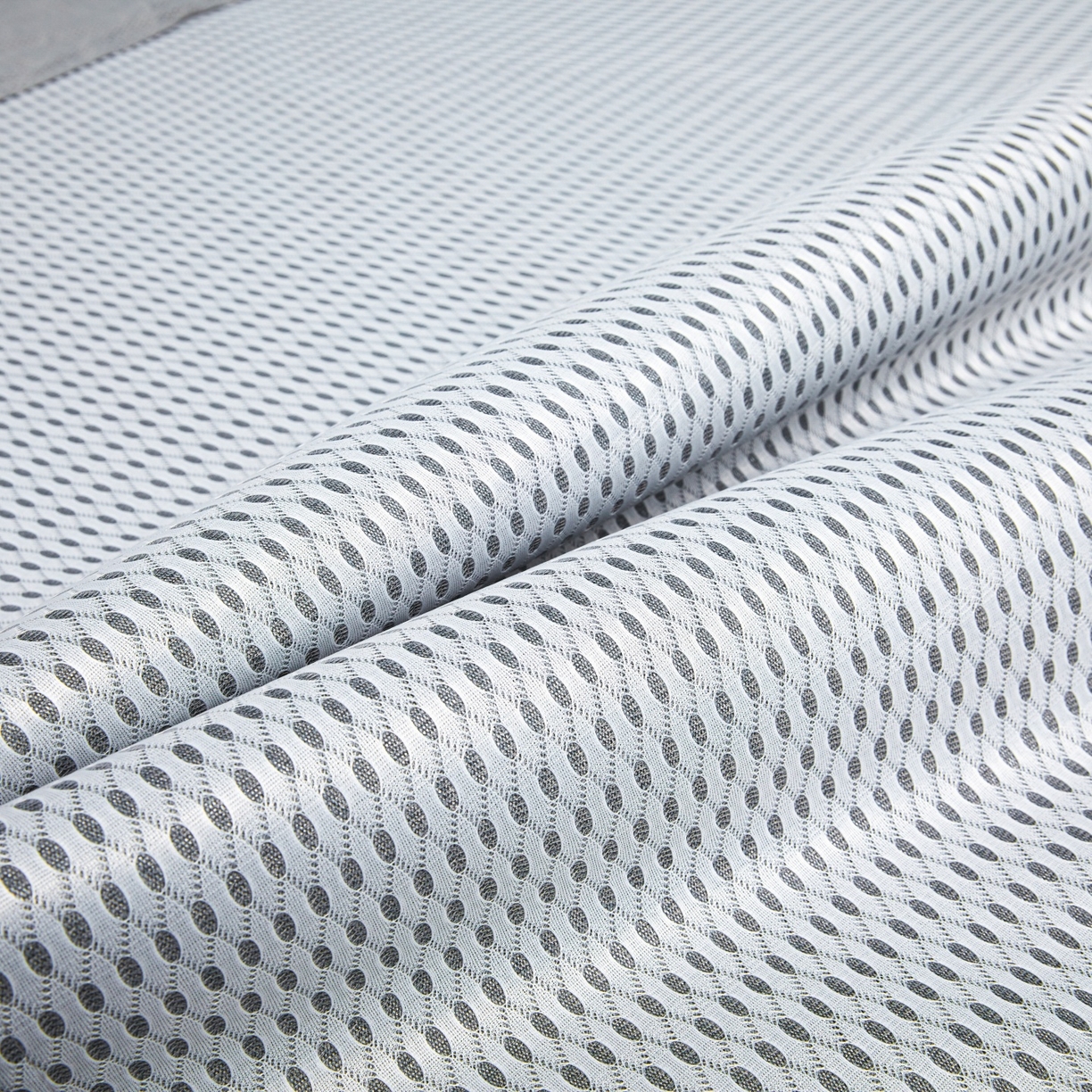 91家纺网 家纺一手货源 找家纺 航途席业 2026新款抗菌提花冰丝席-心相依 心相依-灰床笠款