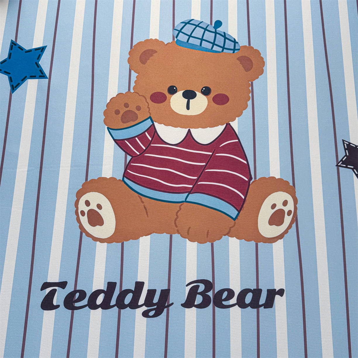 91家纺网 家纺一手货源 找家纺 雯豆家纺 【10A抗菌包检测】2026新款小冰皮卡通大版冰丝软席子凉席三件套凉感平铺款 小冰皮凉席-泰迪熊