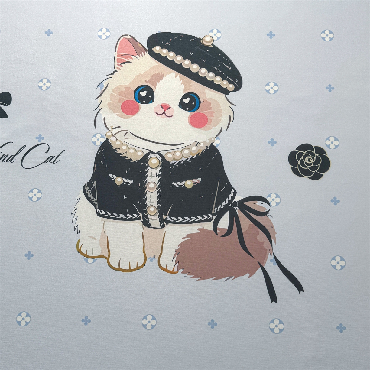 91家纺网 家纺一手货源 找家纺 雯豆家纺 【10A抗菌包检测】2026新款小冰皮卡通大版冰丝软席子凉席三件套凉感平铺款 小冰皮凉席-小香风