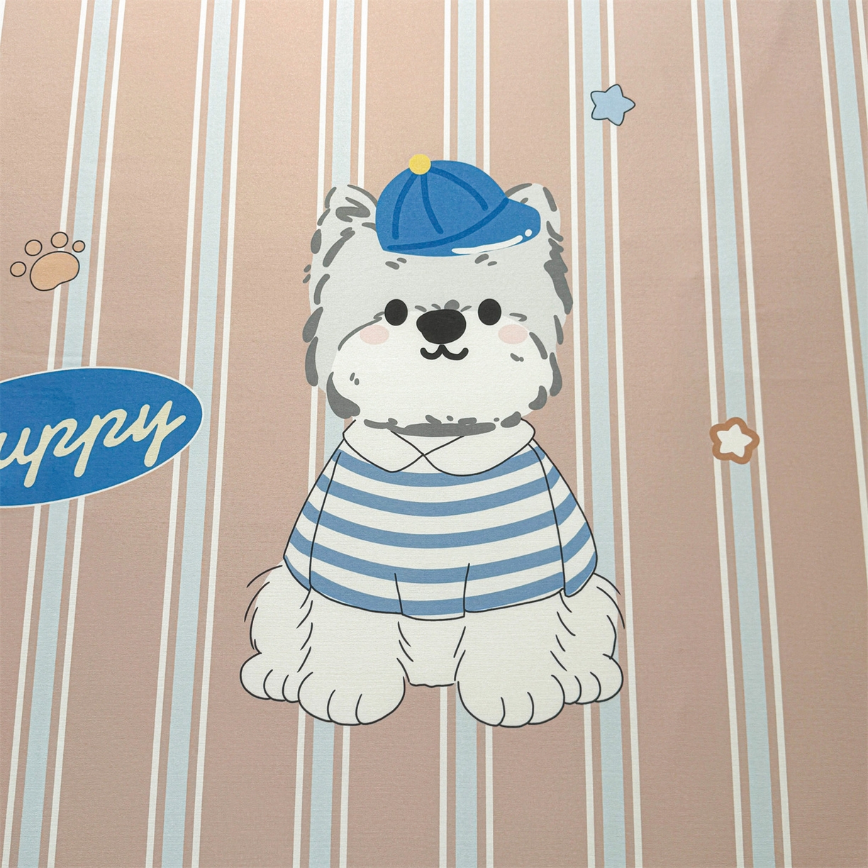 91家纺网 家纺一手货源 找家纺 雯豆家纺 【10A抗菌包检测】2026新款小冰皮卡通大版冰丝软席子凉席三件套凉感平铺款 小冰皮凉席-西高地