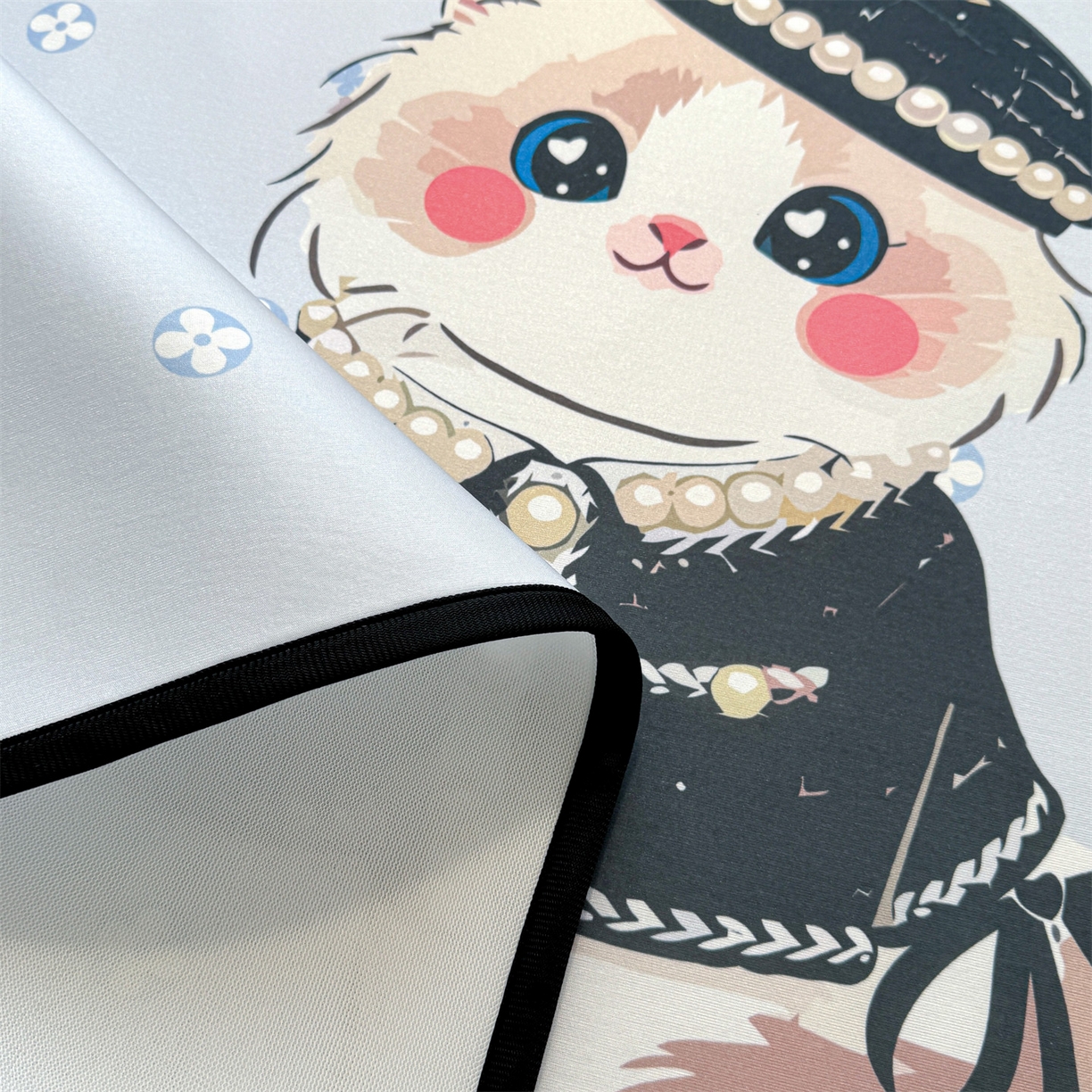 91家纺网 家纺一手货源 找家纺 雯豆家纺 【10A抗菌包检测】2026新款小冰皮卡通大版冰丝软席子凉席三件套凉感平铺款 小冰皮凉席-小香风