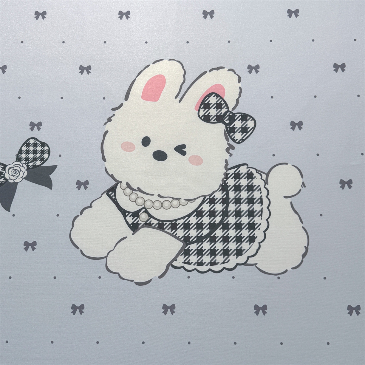 91家纺网 家纺一手货源 找家纺 雯豆家纺 【10A抗菌包检测】2026新款小冰皮卡通大版冰丝软席子凉席三件套凉感平铺款 小冰皮凉席-香香兔