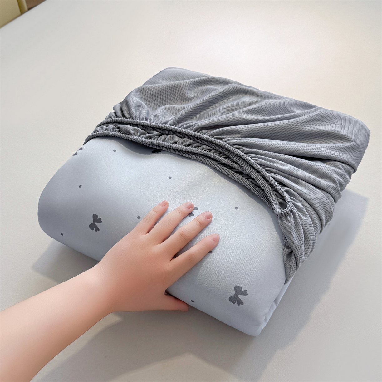 91家纺网 家纺一手货源 找家纺 雯豆家纺 【10A抗菌包检测】2026新款小冰皮床笠大版卡通床笠夏季凉感床笠软席子 小冰皮床笠-香香兔