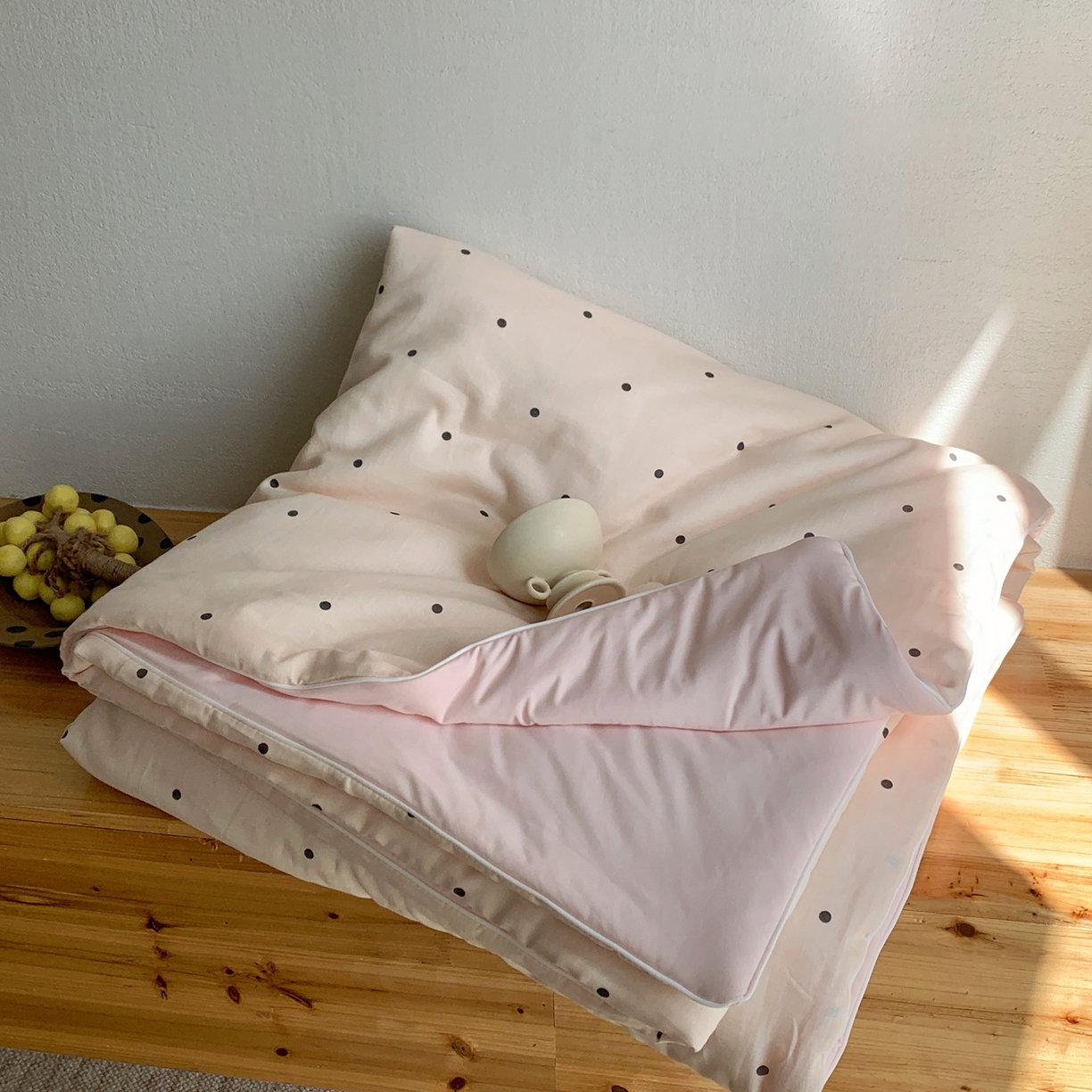 91家纺网 家纺一手货源 找家纺 桃喜 2026新款冰纱夏被夏凉被空调被 赫本粉