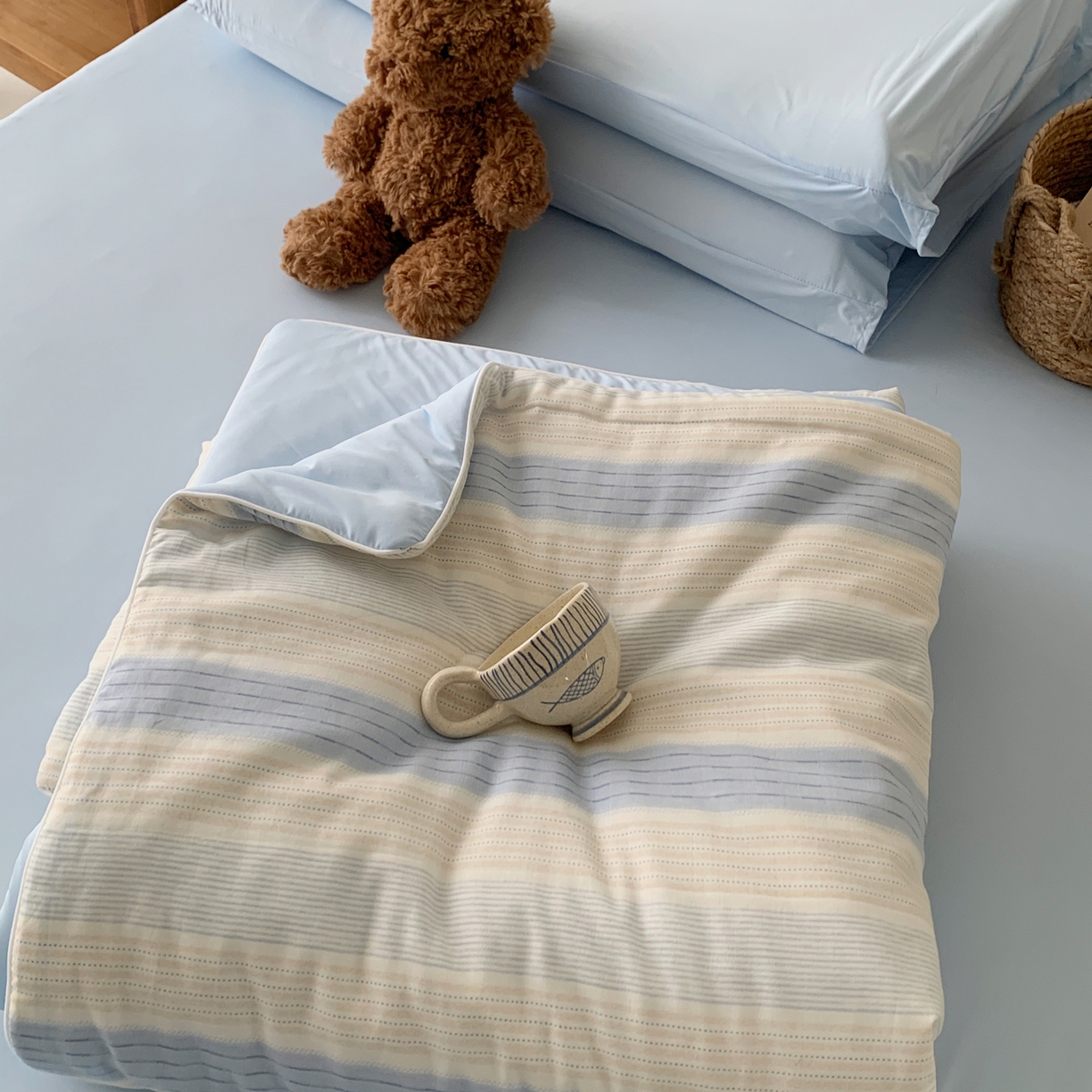 91家纺网 家纺一手货源 找家纺 桃喜 2026新款冰纱夏被夏凉被空调被 晴山