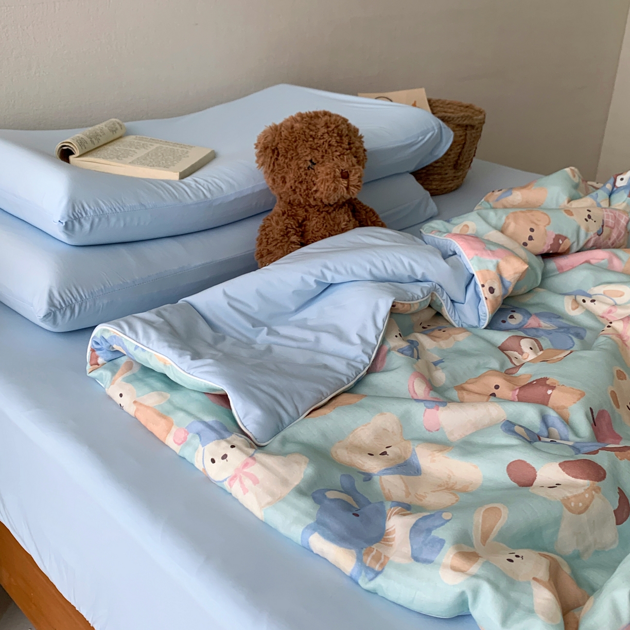 91家纺网 家纺一手货源 找家纺 桃喜 2026新款冰纱夏被夏凉被空调被 童趣乐园