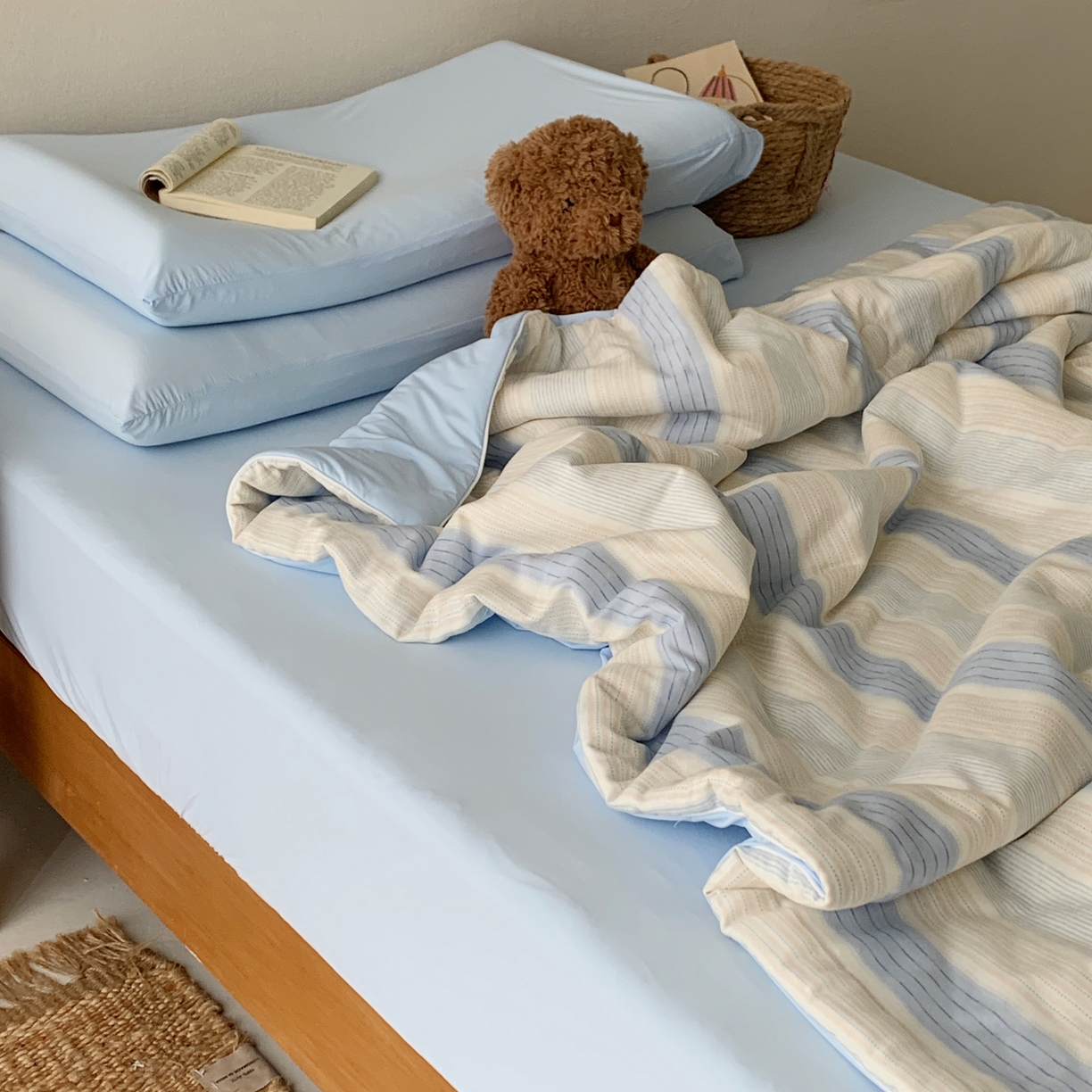 91家纺网 家纺一手货源 找家纺 桃喜 2026新款冰纱夏被夏凉被空调被 晴山