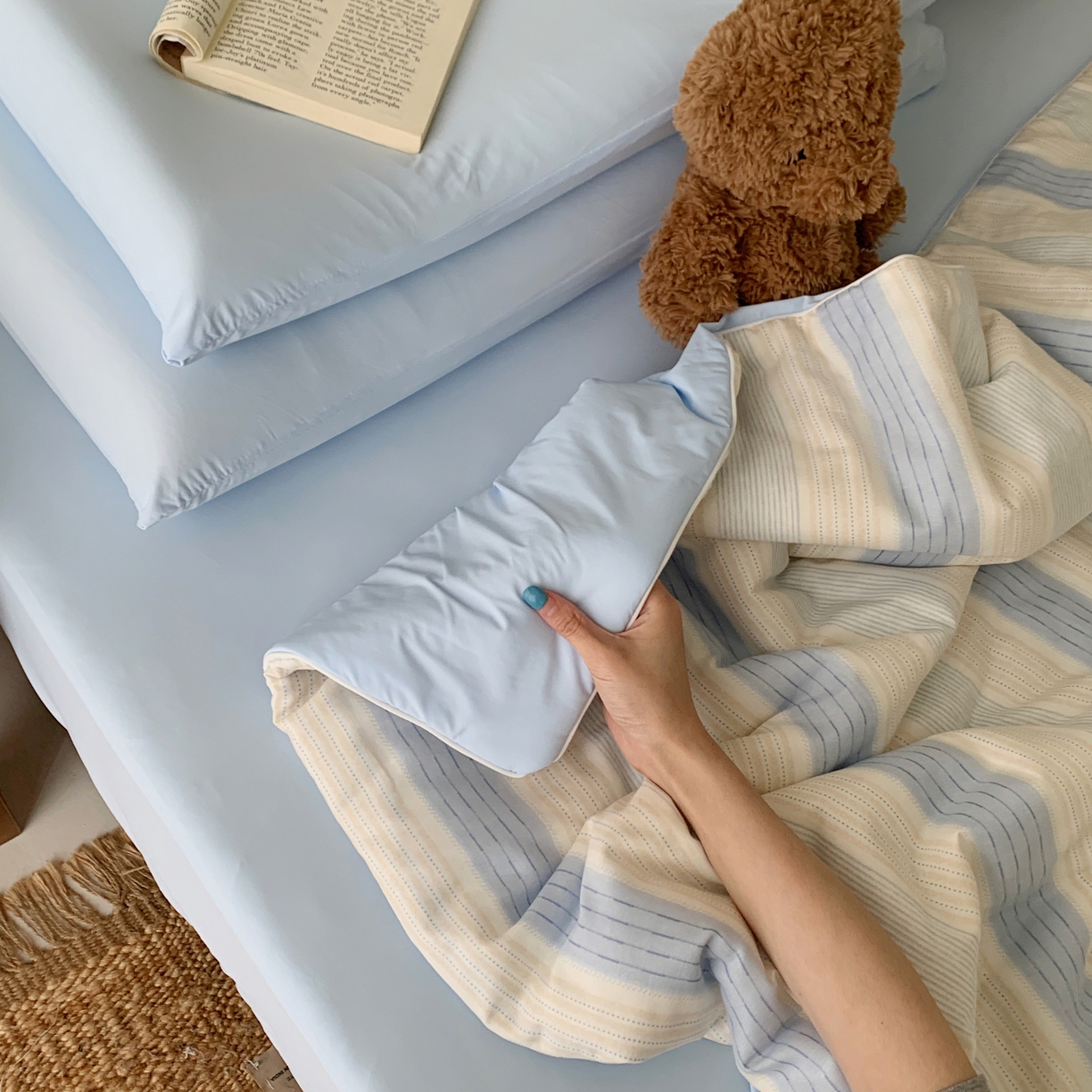 91家纺网 家纺一手货源 找家纺 桃喜 2026新款冰纱夏被夏凉被空调被 晴山