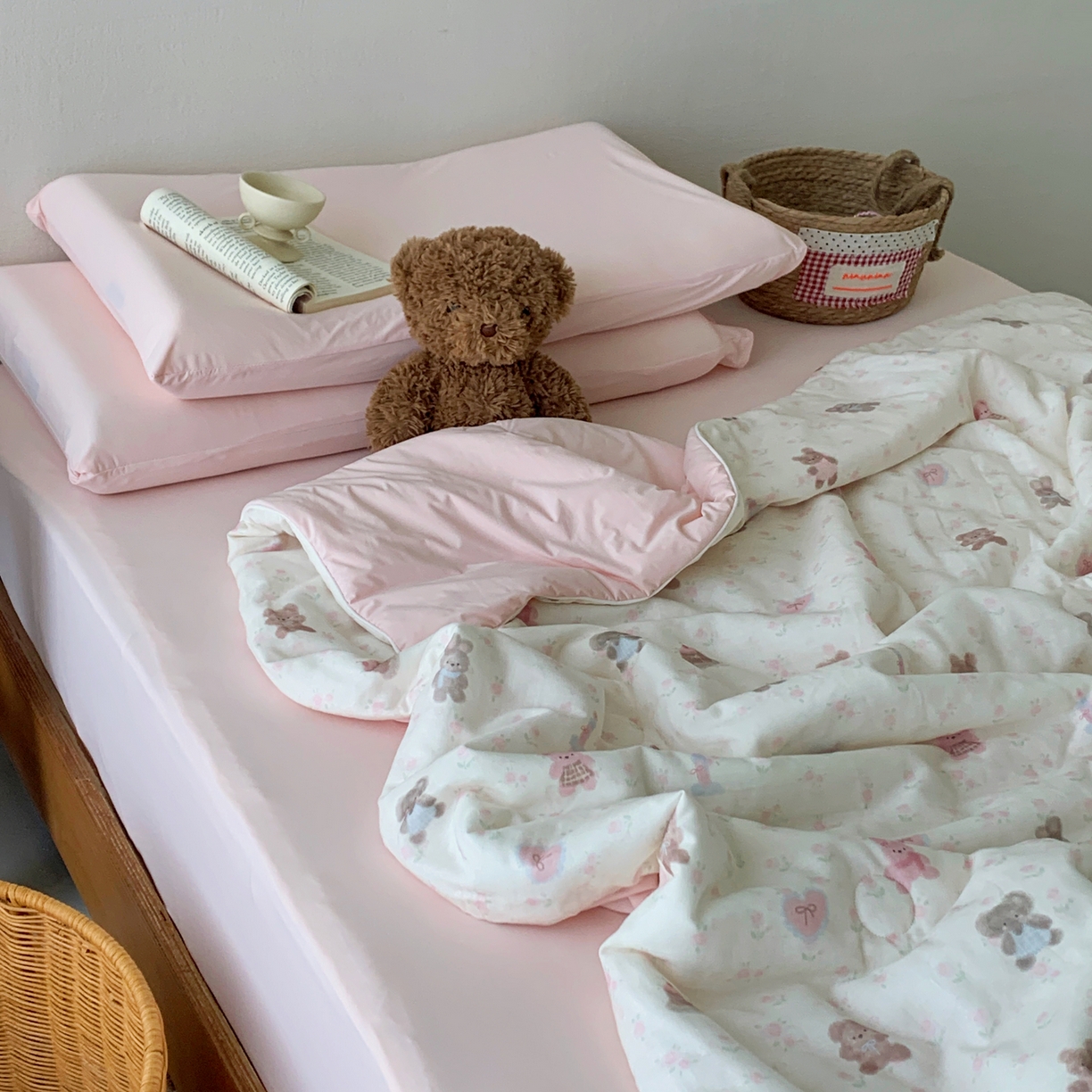 91家纺网 家纺一手货源 找家纺 桃喜 2026新款冰纱夏被夏凉被空调被 碎花动物园