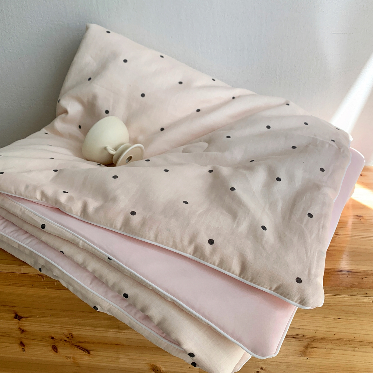 91家纺网 家纺一手货源 找家纺 桃喜 2026新款冰纱夏被夏凉被空调被 赫本粉