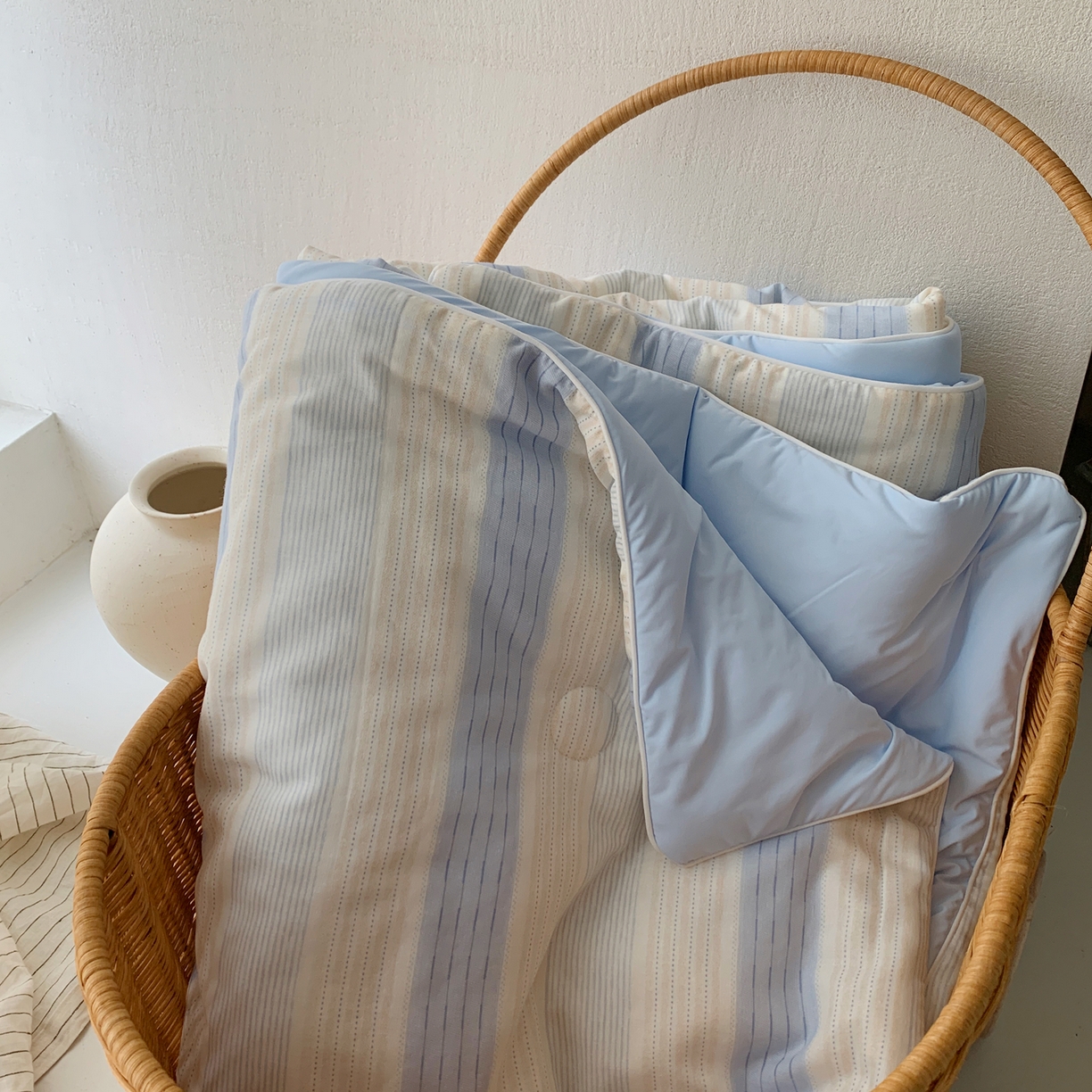 91家纺网 家纺一手货源 找家纺 桃喜 2026新款冰纱夏被夏凉被空调被 晴山