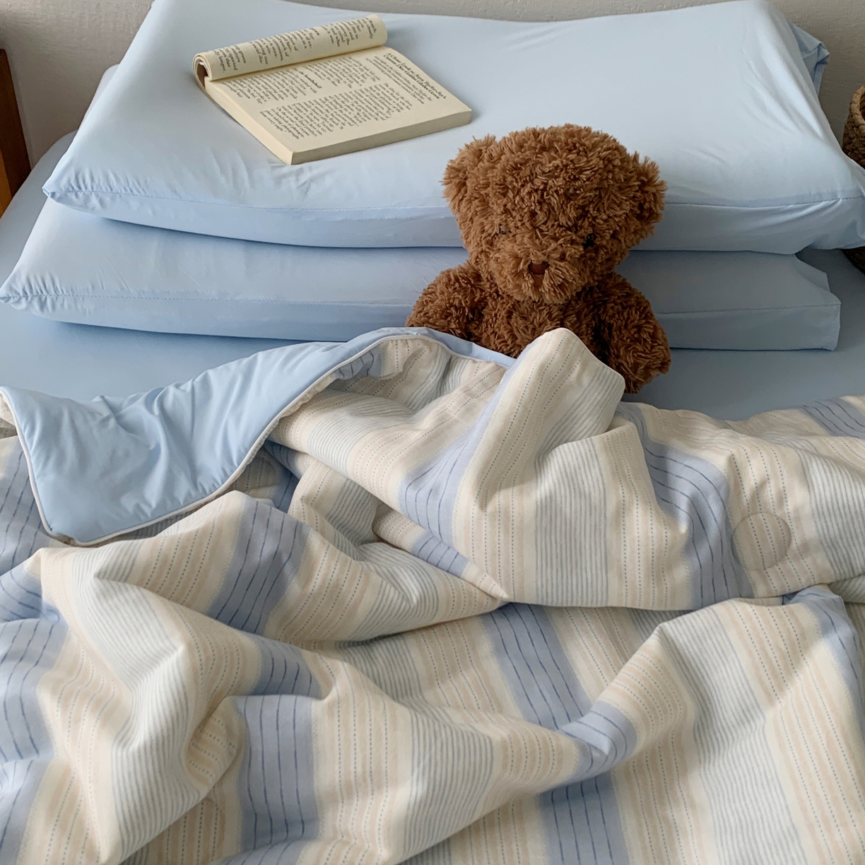 91家纺网 家纺一手货源 找家纺 桃喜 2026新款冰纱夏被夏凉被空调被 晴山