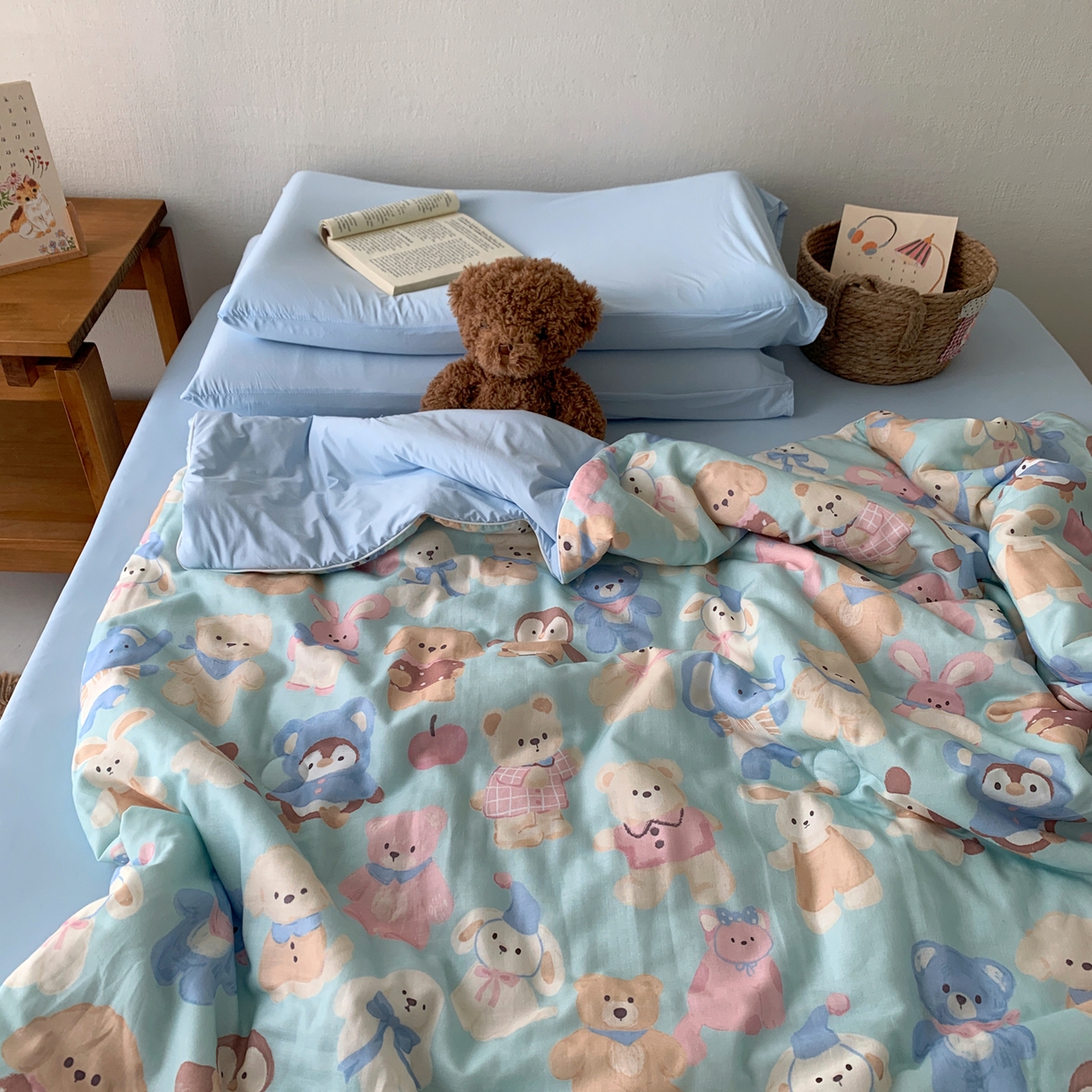 91家纺网 家纺一手货源 找家纺 桃喜 2026新款冰纱夏被夏凉被空调被 童趣乐园