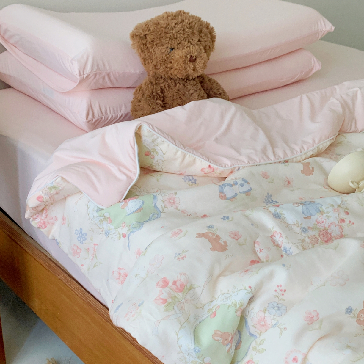 91家纺网 家纺一手货源 找家纺 桃喜 2026新款冰纱夏被夏凉被空调被 爱丽丝