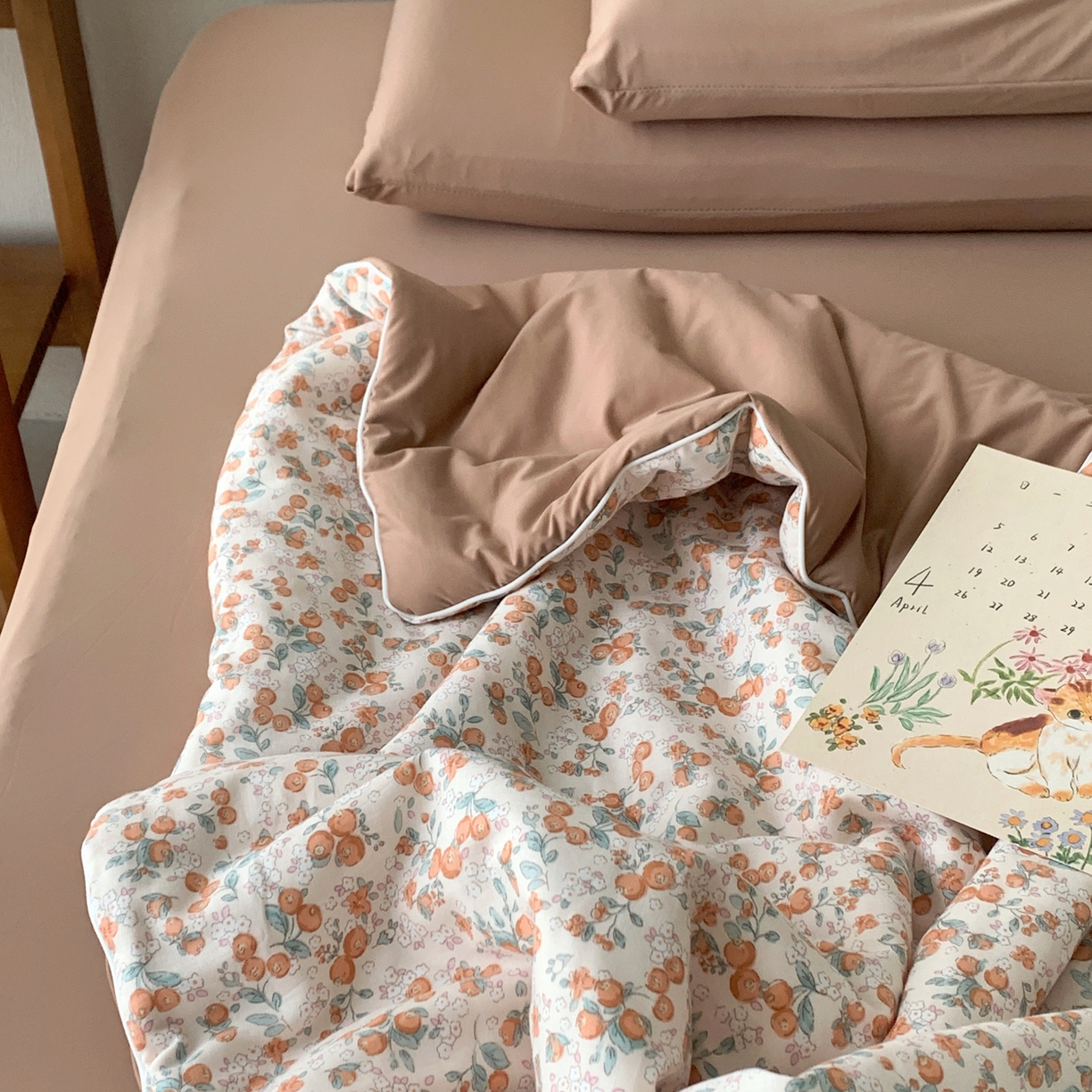 91家纺网 家纺一手货源 找家纺 桃喜 2026新款冰纱夏被夏凉被空调被 柿柿如意