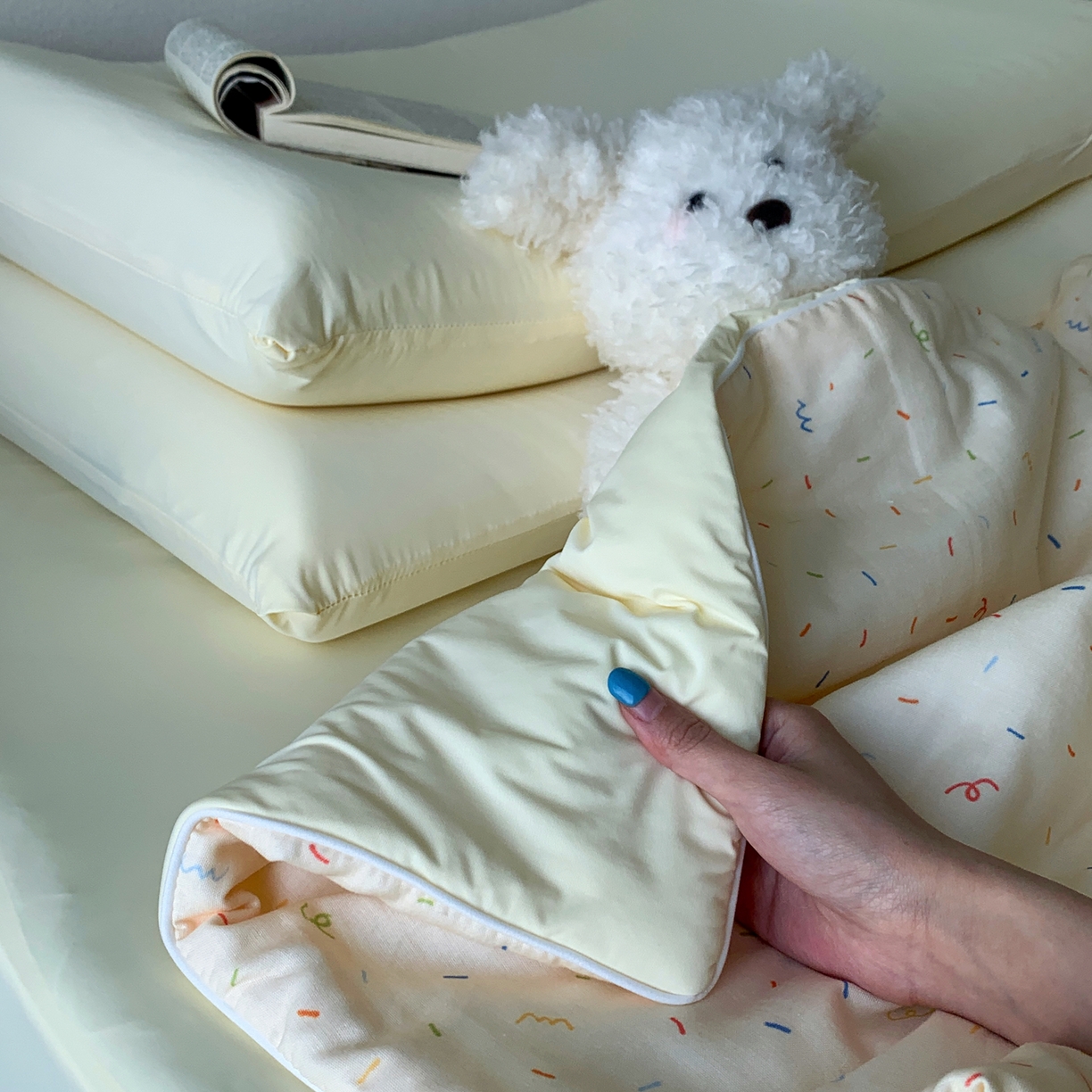 91家纺网 家纺一手货源 找家纺 桃喜 2026新款冰纱夏被夏凉被空调被 奶油派