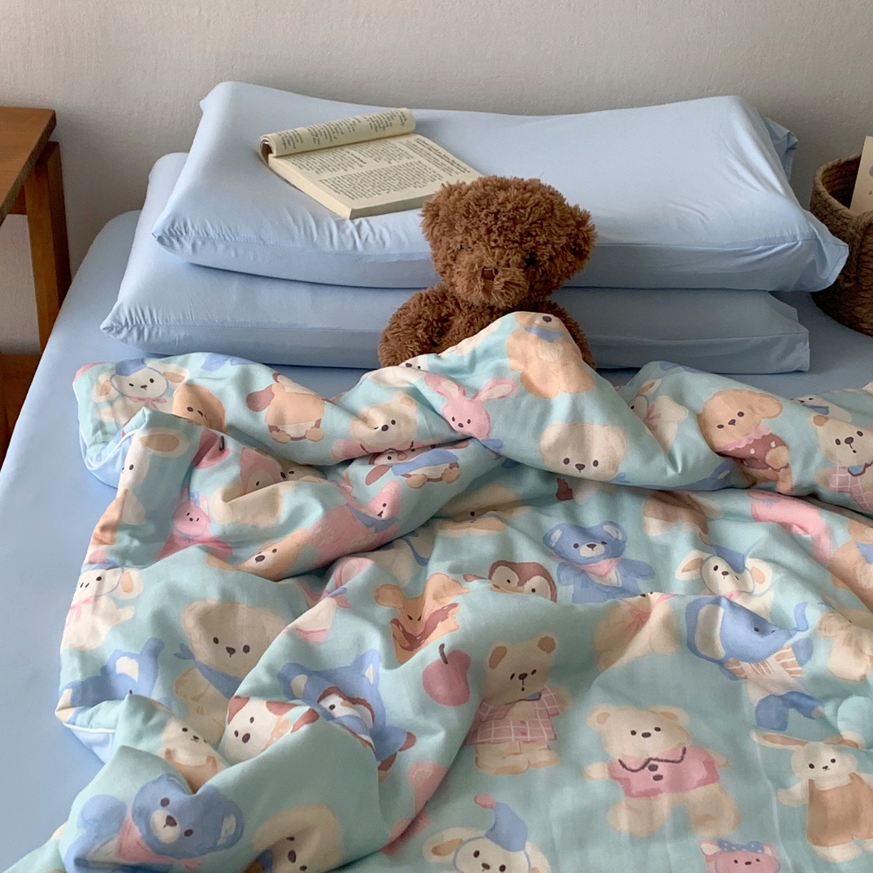 91家纺网 家纺一手货源 找家纺 桃喜 2026新款冰纱夏被夏凉被空调被 童趣乐园