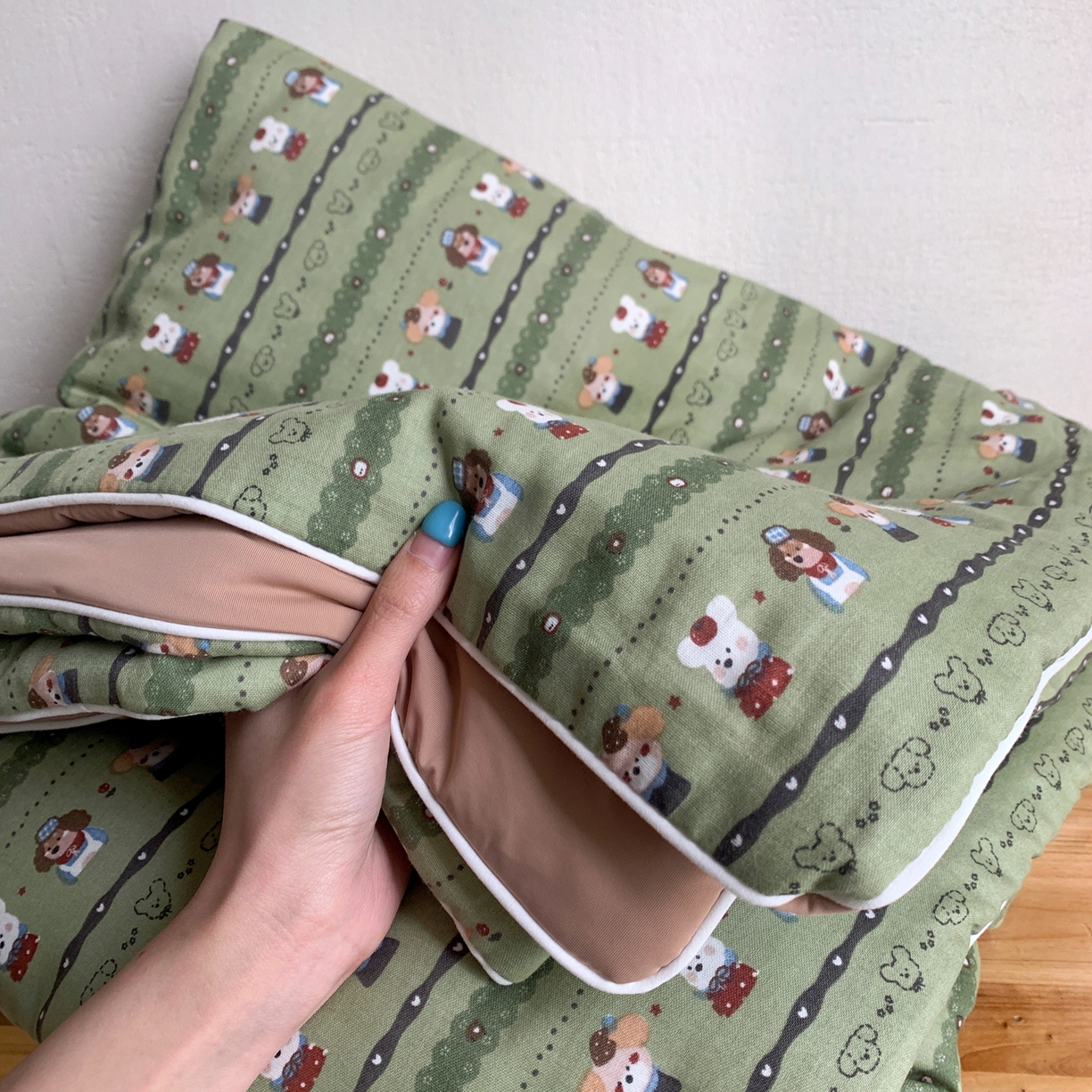 91家纺网 家纺一手货源 找家纺 桃喜 2026新款冰纱夏被夏凉被空调被 森系小狗