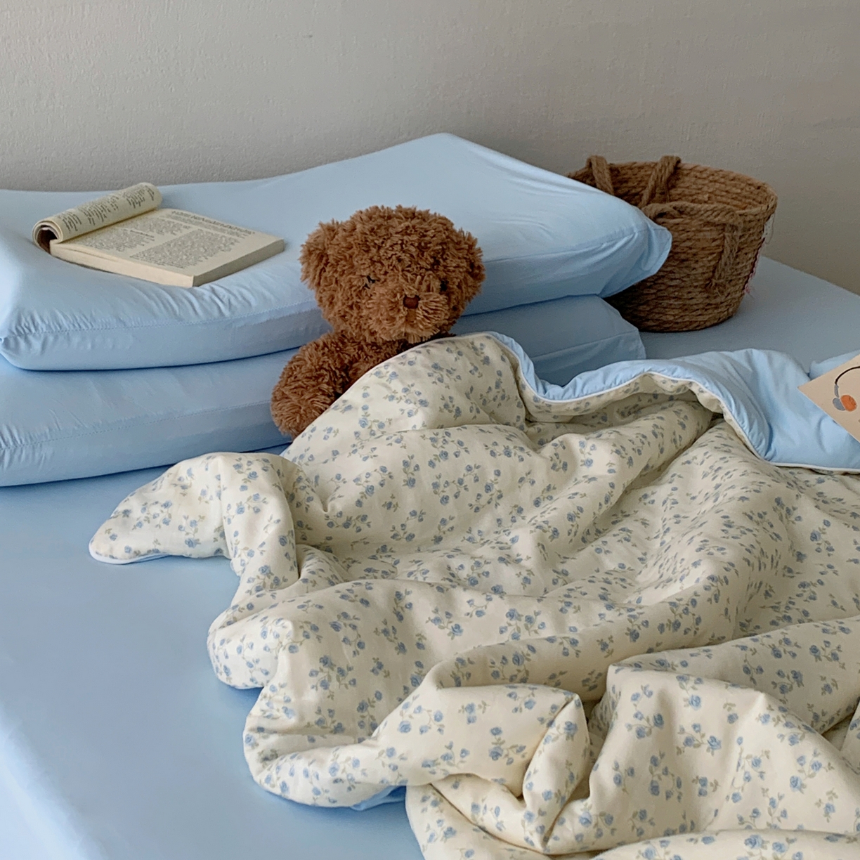 91家纺网 家纺一手货源 找家纺 桃喜 2026新款冰纱夏被夏凉被空调被 风铃草