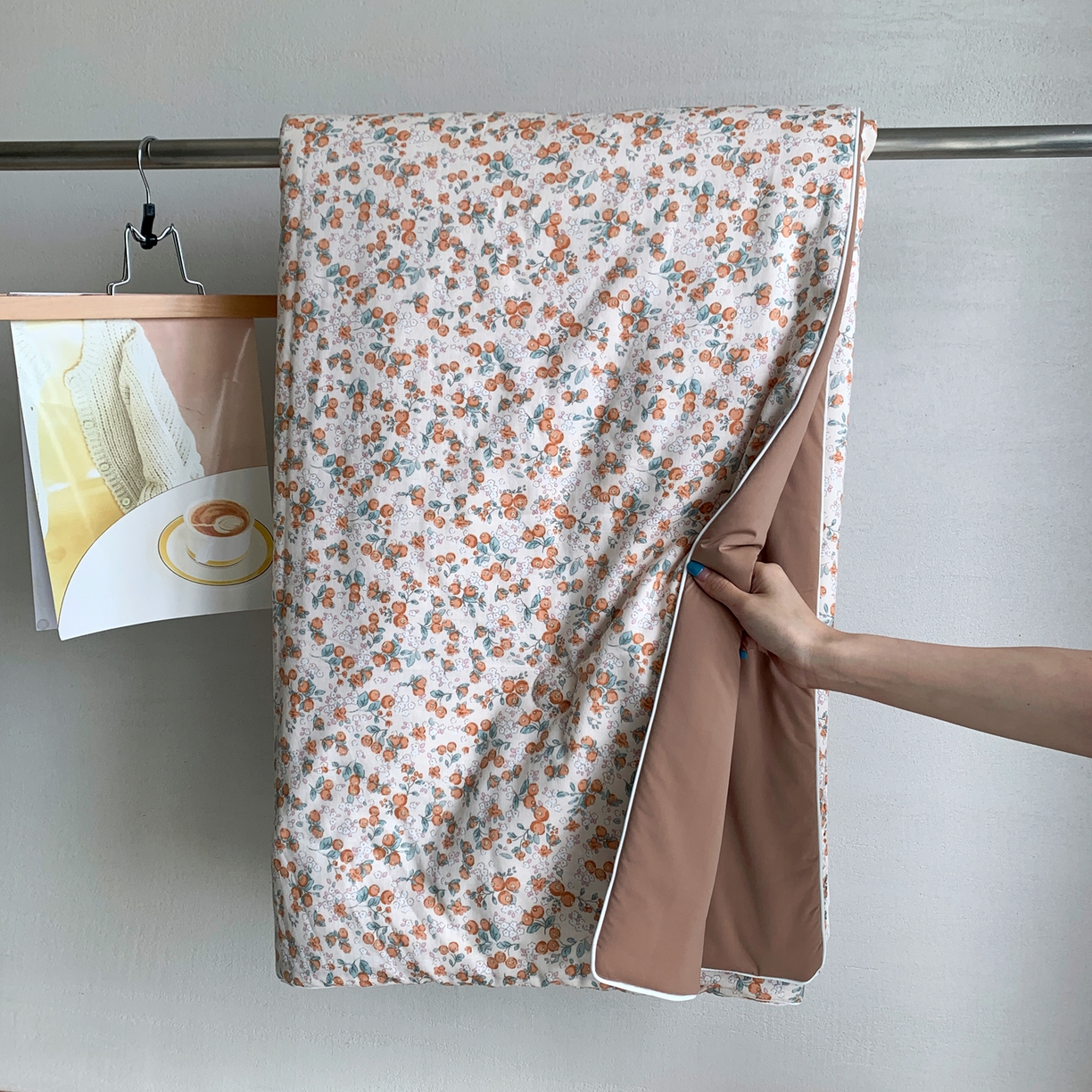 91家纺网 家纺一手货源 找家纺 桃喜 2026新款冰纱夏被夏凉被空调被 柿柿如意