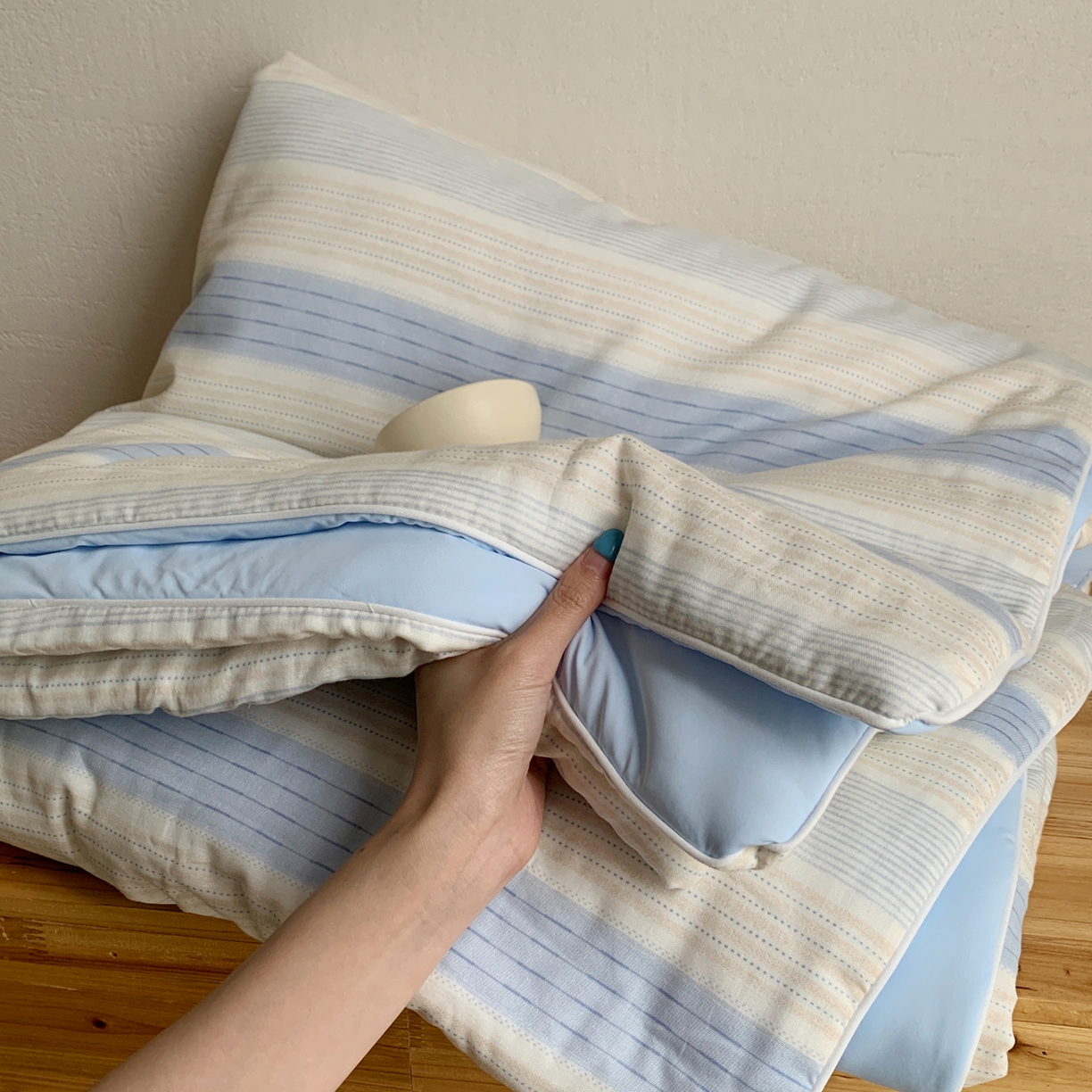 91家纺网 家纺一手货源 找家纺 桃喜 2026新款冰纱夏被夏凉被空调被 晴山