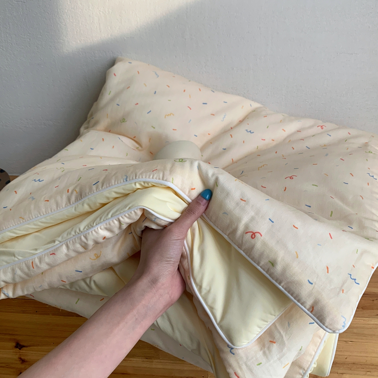 91家纺网 家纺一手货源 找家纺 桃喜 2026新款冰纱夏被夏凉被空调被 奶油派