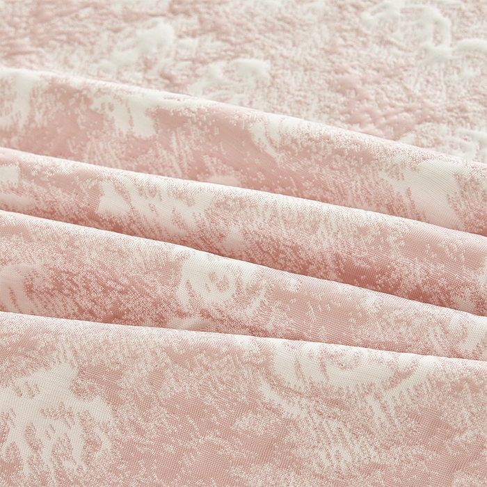 91家纺网 家纺一手货源 找家纺 （总）好儿喜家纺 2026新款A类海洋丝豆豆床裙凉席席子凉席三件套-莫奈玫瑰