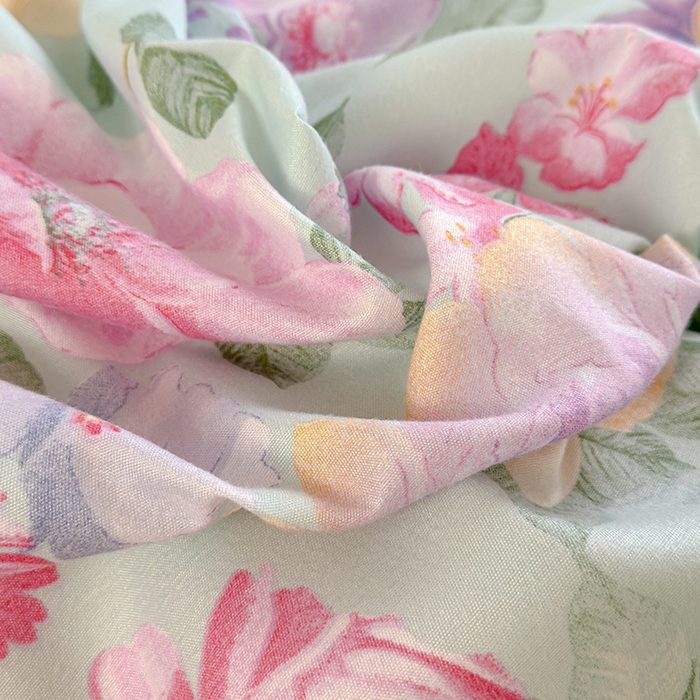 91家纺网 家纺一手货源 找家纺 （总）桔禾家纺 2026新款花卉田园风古法水洗棉高克重云柔棉四件套