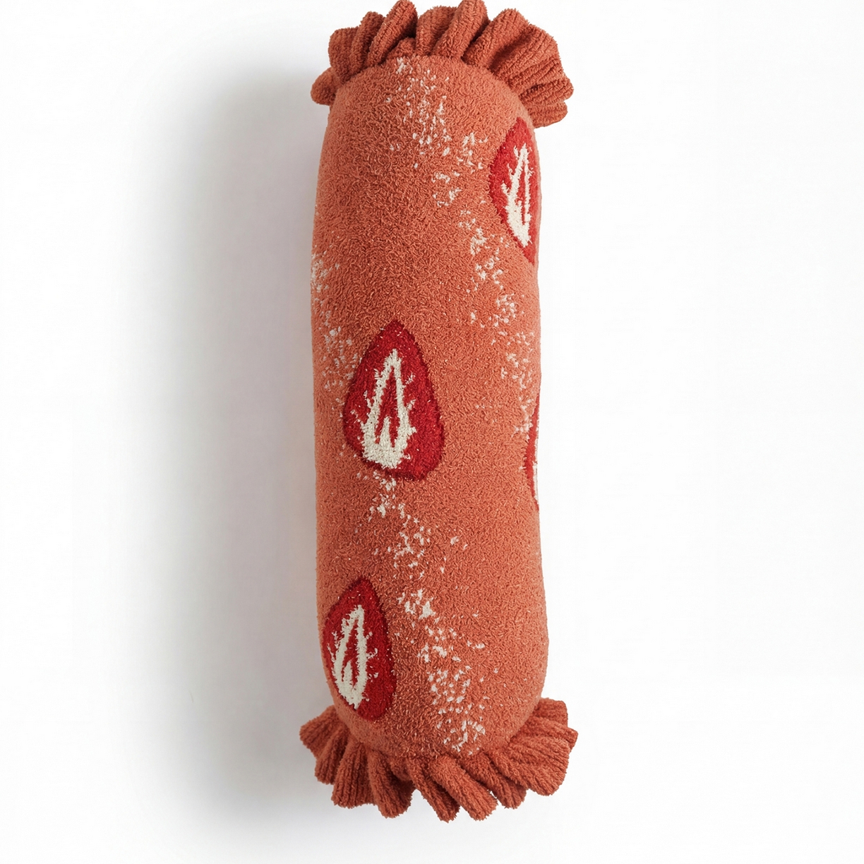 91家纺网 家纺一手货源 找家纺 （总）暖绵绵家纺 2026新款草莓多巴胺长条抱枕-草莓尖尖