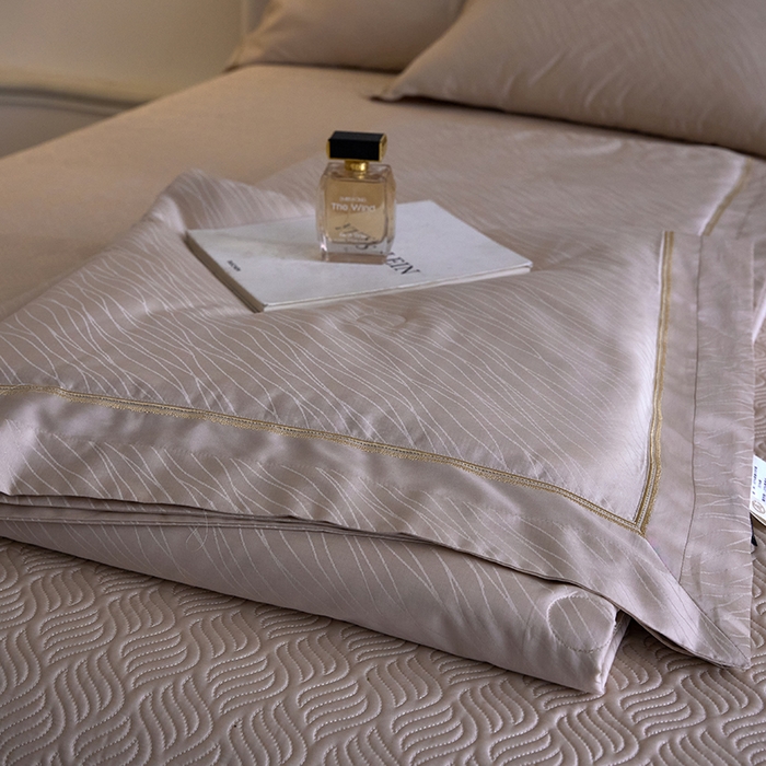 91家纺网 家纺一手货源 找家纺 （总）淼铭家纺 2026新款天丝棉提花床盖夏被夏凉被空调被四件套-半夏系列