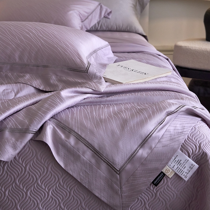 91家纺网 家纺一手货源 找家纺 （总）淼铭家纺 2026新款天丝棉提花床盖夏被夏凉被空调被四件套-半夏系列