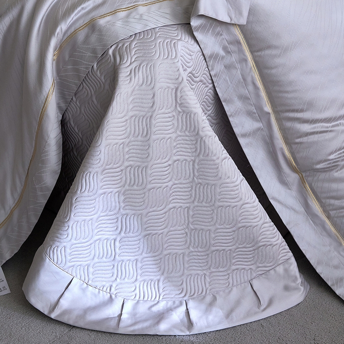 91家纺网 家纺一手货源 找家纺 淼铭家纺 2026新款天丝棉提花床盖夏被夏凉被空调被四件套-半夏系列 半夏-灰色