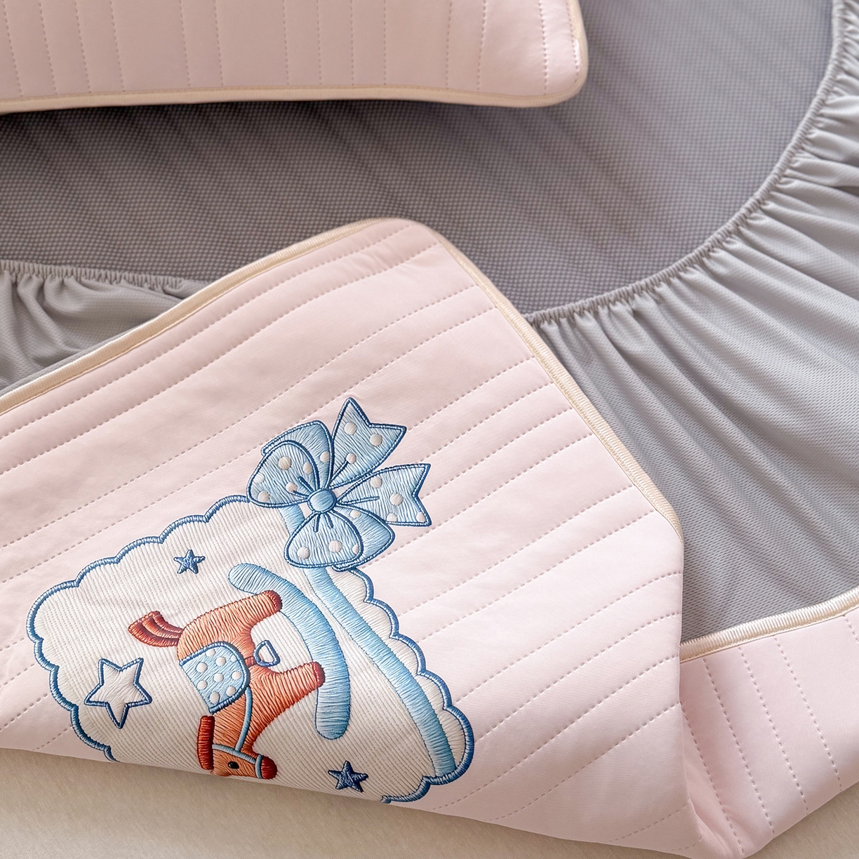 91家纺网 家纺一手货源 找家纺 （总）TT.one 塔塔家居 2026新款A类夏日裸感凉感夏凉垫--小马系列