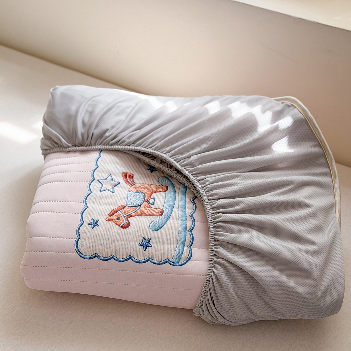 91家纺网 家纺一手货源 找家纺 （总）TT.one 塔塔家居 2026新款A类夏日裸感凉感夏凉垫--小马系列