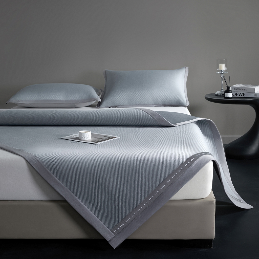 91家纺网 家纺一手货源 找家纺 （总）印季家纺 2026新款可水洗织带款凉感冰藤软席